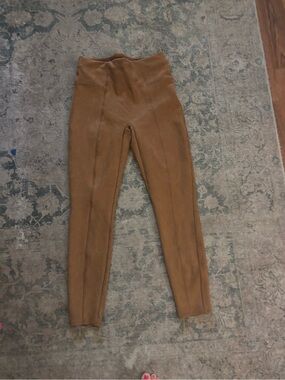 SPANX Kids High-Waist Tan/Brown Leggings